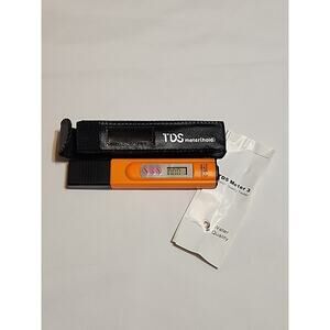 TDS Meter(hold) TDS-3 Temperature with Case Digital Home Water Tester Orange & B